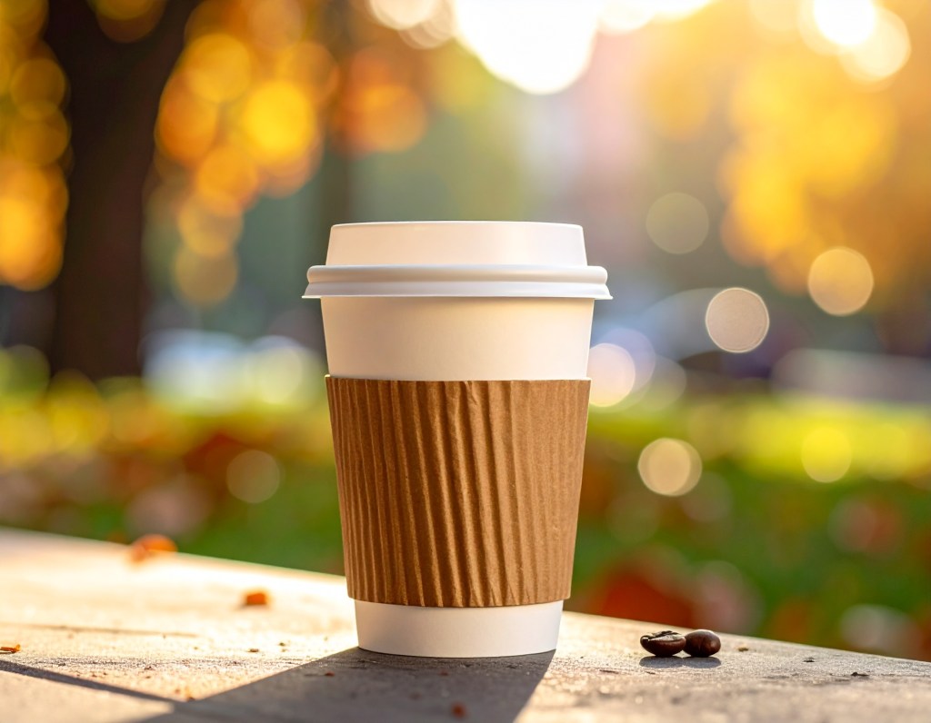 COFFEE IN A CARDBOARD&nbsp;CUP
