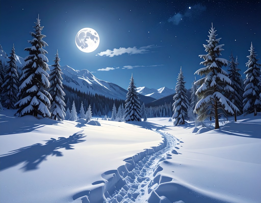 MOONLIGHT, SHADOWS AND&nbsp;SNOW
